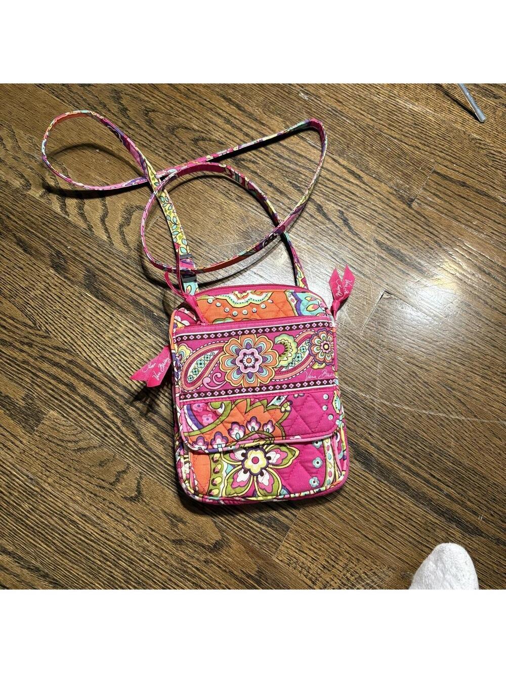 Vera Bradley Tutti Frutti quilted mini hipster crossbody travel bag wallet